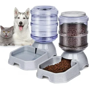 Food and Water Dispenser Combo